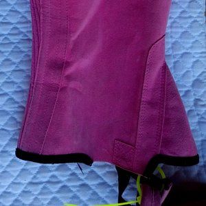 used Pink half chaps size 2XL